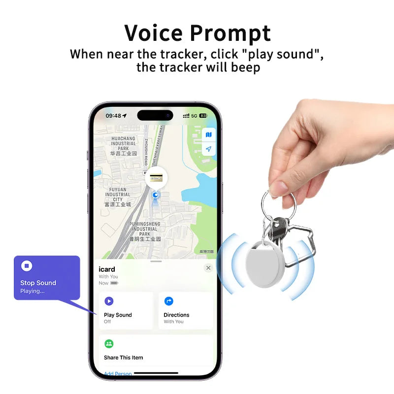 Smart Bluetooth Tracker Tag - Close Up Detail